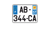 Plaque 4x4, remorques, camions (275x200 mm)